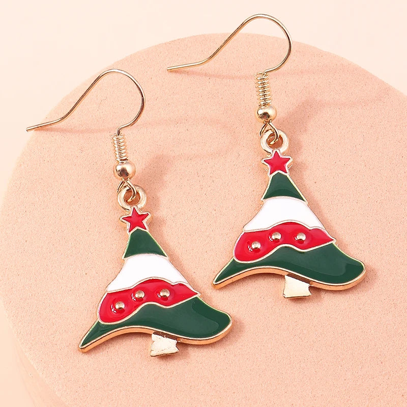 Christmas Drop Earrings | Santa, Tree & Deer Dangle Jewelry