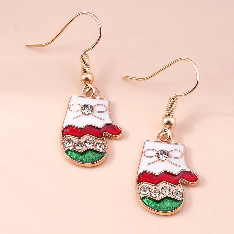 Christmas Drop Earrings | Santa, Tree & Deer Dangle Jewelry