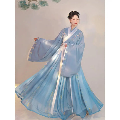 Chinese Traditional Hanfu Costume Woman Ancient Han Dynasty Dress Oriental Princess Dress Lady Elegance Tang Dynasty Dance Wear - Dhavinci