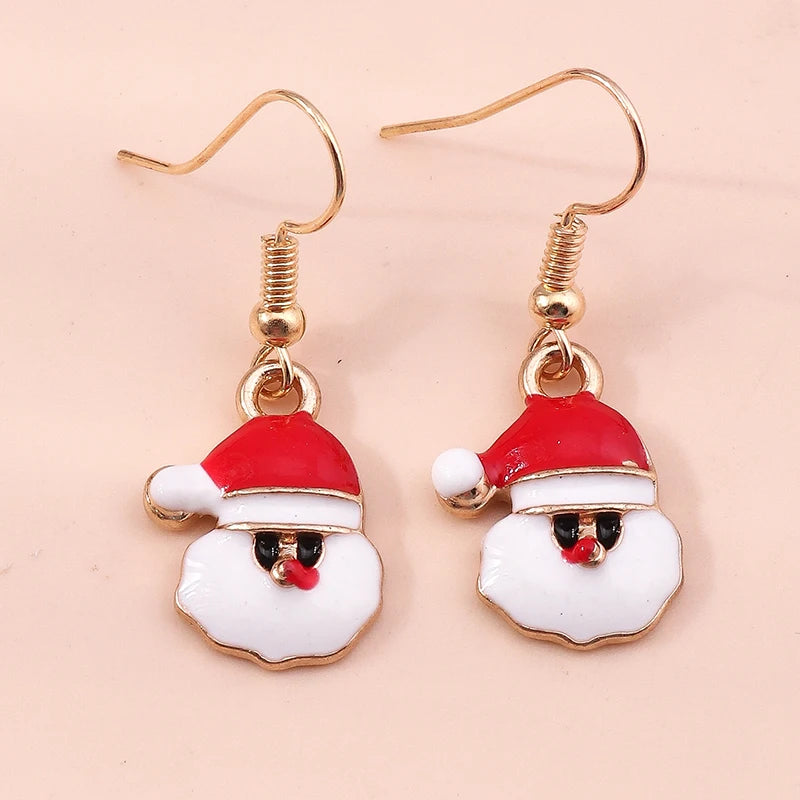 Christmas Drop Earrings | Santa, Tree & Deer Dangle Jewelry