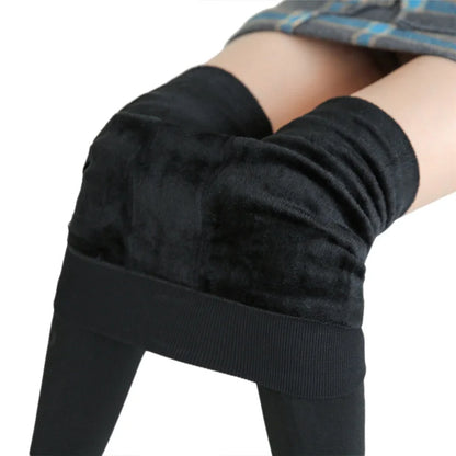 Winter Velvet Leggings | Women’s High-Waist Warm Stretchy Pants