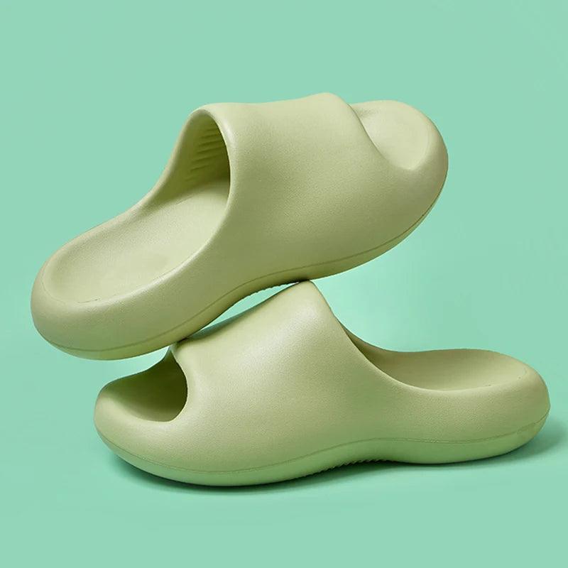 Thick Platform Cloud Slippers for Women - Soft Sole Beach Slides - Dhavinci