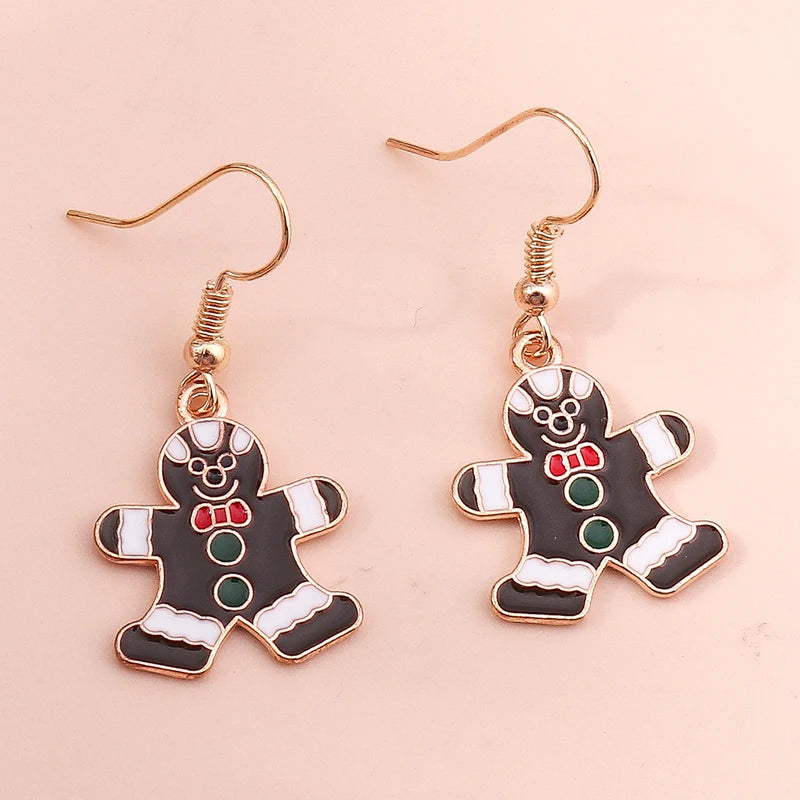 Christmas Drop Earrings | Santa, Tree & Deer Dangle Jewelry