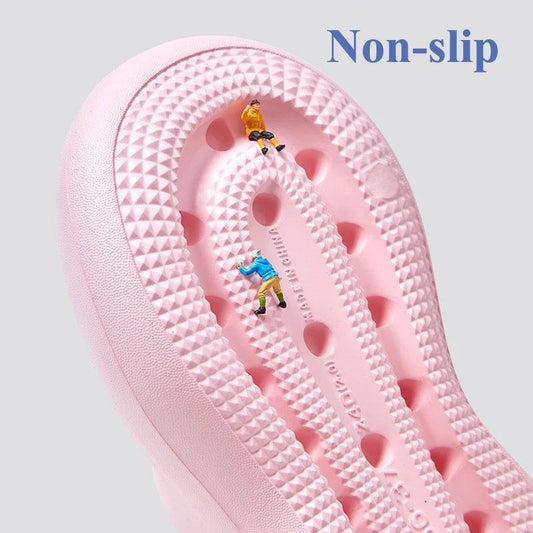 Cartoon Smile Platform Slippers for Women - Non-Slip Flip Flops - Dhavinci