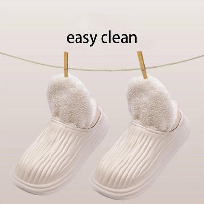 Winter Warm Women Slippers | Non-Slip Plush Flats & Platform House Slides - Dhavinci