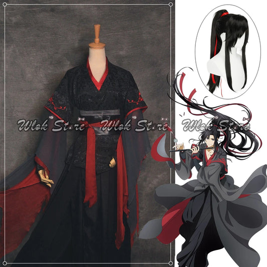 Wei Wuxian Cosplay Costume Wig Mo Dao Zu Shi The Untamed Mo Xuanyu Cosplay Hanfu Hair Halloween Party Carnival Outfits Men Women - Dhavinci