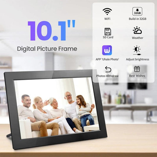 WiFi Digital Photo Frame 10.1 Inch | Smart 32GB HD Touch Screen - Dhavinci