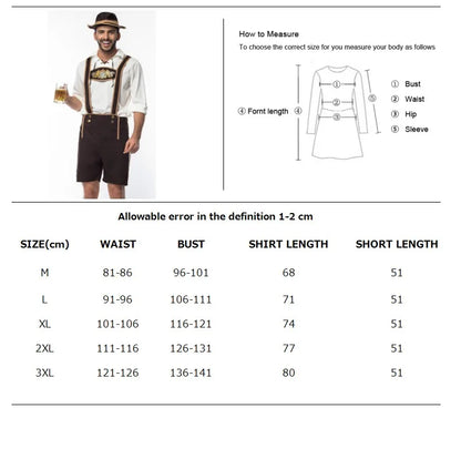 Women Adult Bavaria Oktoberfest Dress Waitress Maid Dress Man Dirndl Lederhosen Beer Carnival Party Outfit Fancy Dress - Dhavinci