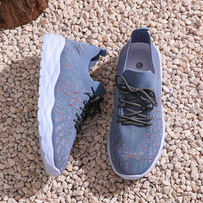 Breathable Knitted Sneakers | Women’s Slip-On Casual Shoes - Dhavinci