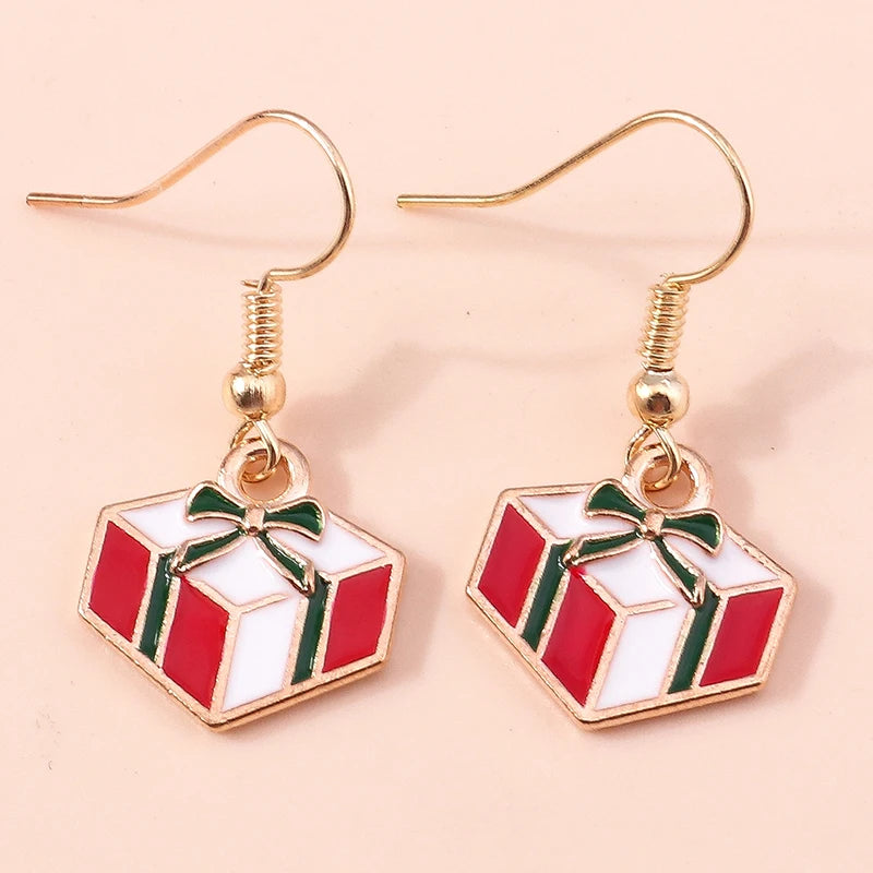 Christmas Drop Earrings | Santa, Tree & Deer Dangle Jewelry