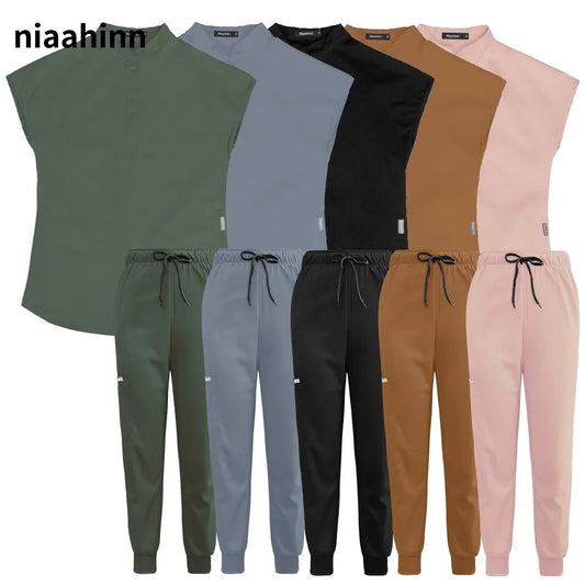 High Quality Scrub Uniform Jogging Pant Pet Grooming Doctor Work Clothes Health Care Medical School Accessories Nursing Workwear - Dhavinci