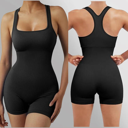 Seamless Bodysuits for Women | Tummy Control Backless Yoga Jumpsuits - Dhavinci