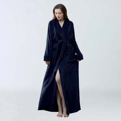 Cozy Women's Pajamas | Thickened Yukata Nightgown & Bathrobe - Dhavinci