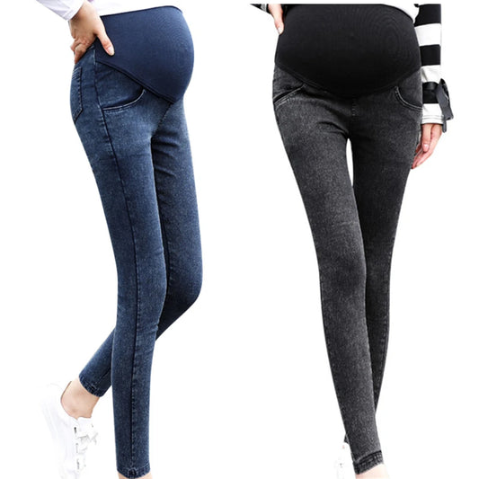 Maternity Jeans for Women | Black Denim Nursing Pants for Pregnancy - Dhavinci