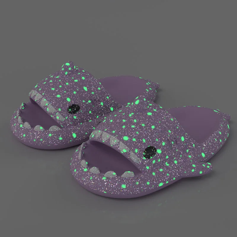 Luminous Shark Slippers for Women & Men | Non-Slip EVA Sandals - Dhavinci