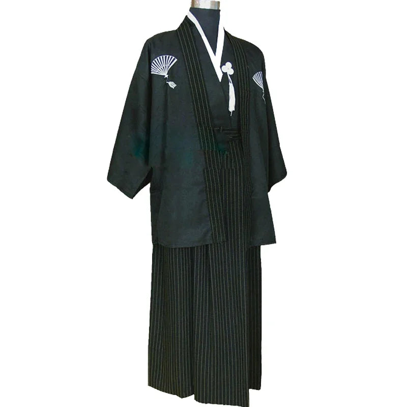 Japones Kimono Man Japanese Traditional Dress Yukata Stage Dance Costume Hombres Quimono Men Samurai Clothing National Robe - Dhavinci