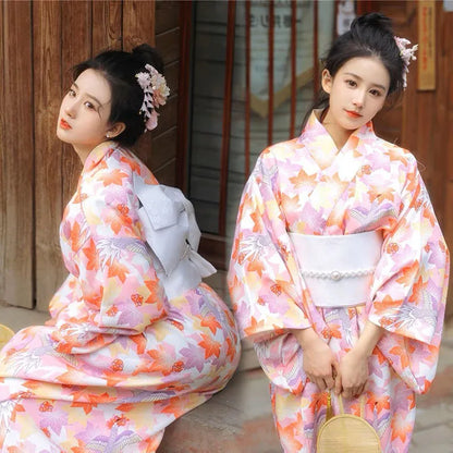 Kimono Women Japanese Traditional Yukata Haori Kimonos Cosplay Blouse Gown Female Summer Fashion Photography Clothes Party Dress - Dhavinci