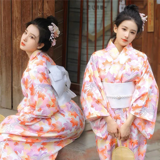 Kimono Women Japanese Traditional Yukata Haori Kimonos Cosplay Blouse Gown Female Summer Fashion Photography Clothes Party Dress - Dhavinci