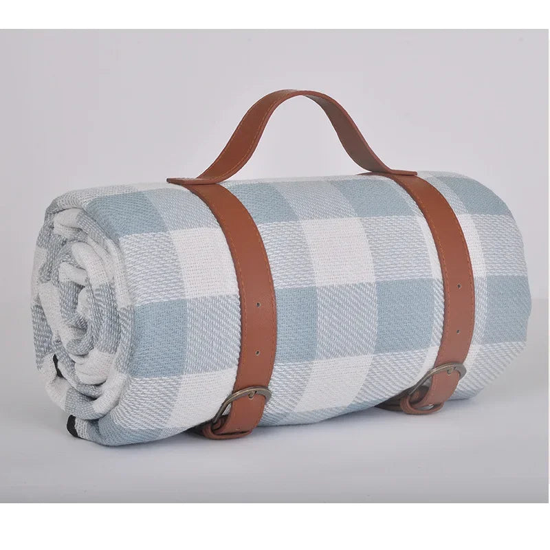 Waterproof Outdoor Picnic Mat | Colorful Plaid Stripe Camping Blanket - Dhavinci