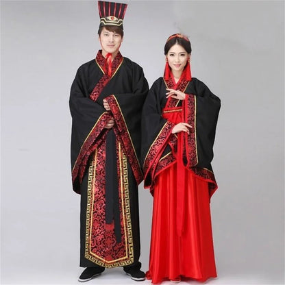 Long Sleeves Hanfu Long Dress Patchwork Ancient Style Chinese Traditional Costumes Performance Skirt Cheongsam Chinese Tang Suit - Dhavinci