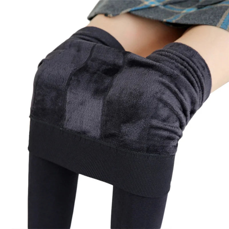 Winter Velvet Leggings | Women’s High-Waist Warm Stretchy Pants