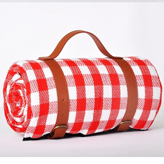 Waterproof Outdoor Picnic Mat | Colorful Plaid Stripe Camping Blanket - Dhavinci