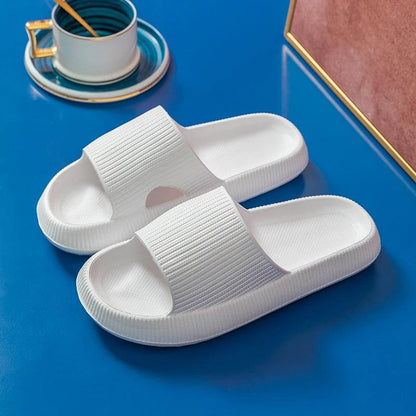 Thick Platform Home Slippers | Non-Slip Bathroom Sandals for Couples - Dhavinci