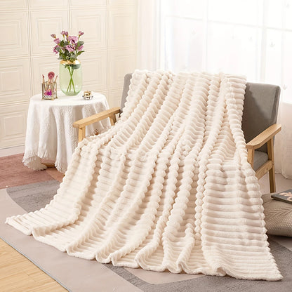 Soft Flannel Throw Blanket | Cozy Solid Color Blanket - Dhavinci