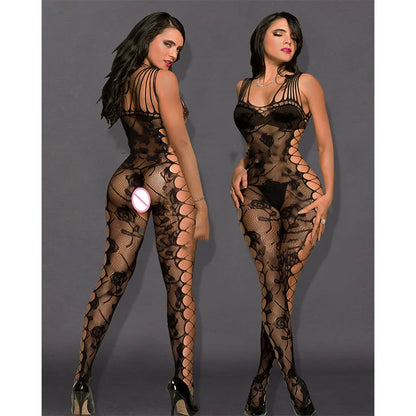 New Year Fishnet Bodystocking | Crotchless Sexy Lingerie for Women