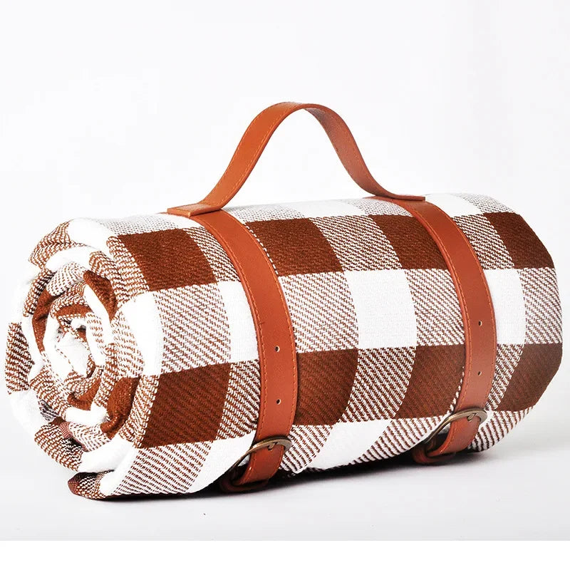 Waterproof Outdoor Picnic Mat | Colorful Plaid Stripe Camping Blanket - Dhavinci