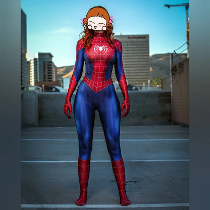 Women's Spiderman Superhero Cosplay Costume | Halloween Zentai Suit - Dhavinci