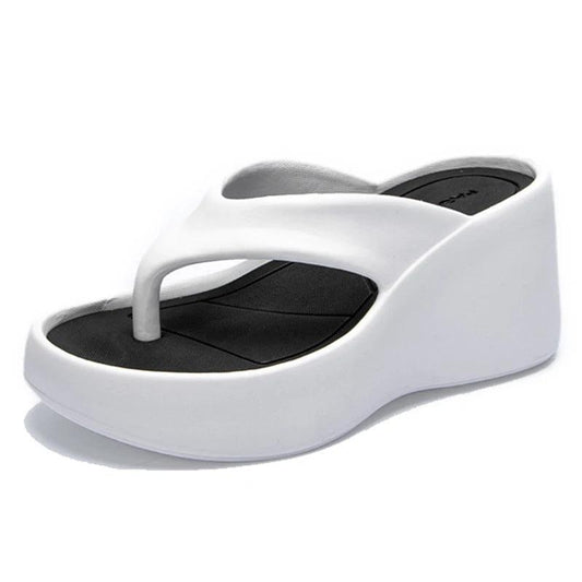 Soft Wedge Flip Flops for Women | Non-Slip Platform Sandals - Dhavinci