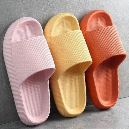 Thick Platform Home Slippers | Non-Slip Bathroom Sandals for Couples - Dhavinci