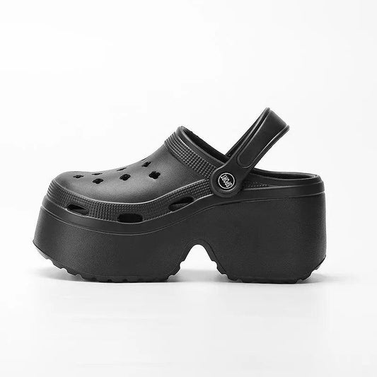 Chunky Platform Sandals for Women - Hollow Out Wedge Heels - Dhavinci