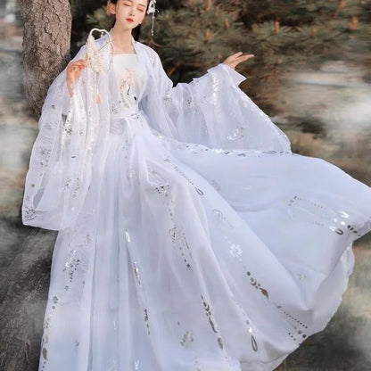 Original Hanfu Ancient Chinese Costume Women Clothes Traditional Hanfu Dance Costumes Folk Fairy Dress For Graduation - Dhavinci