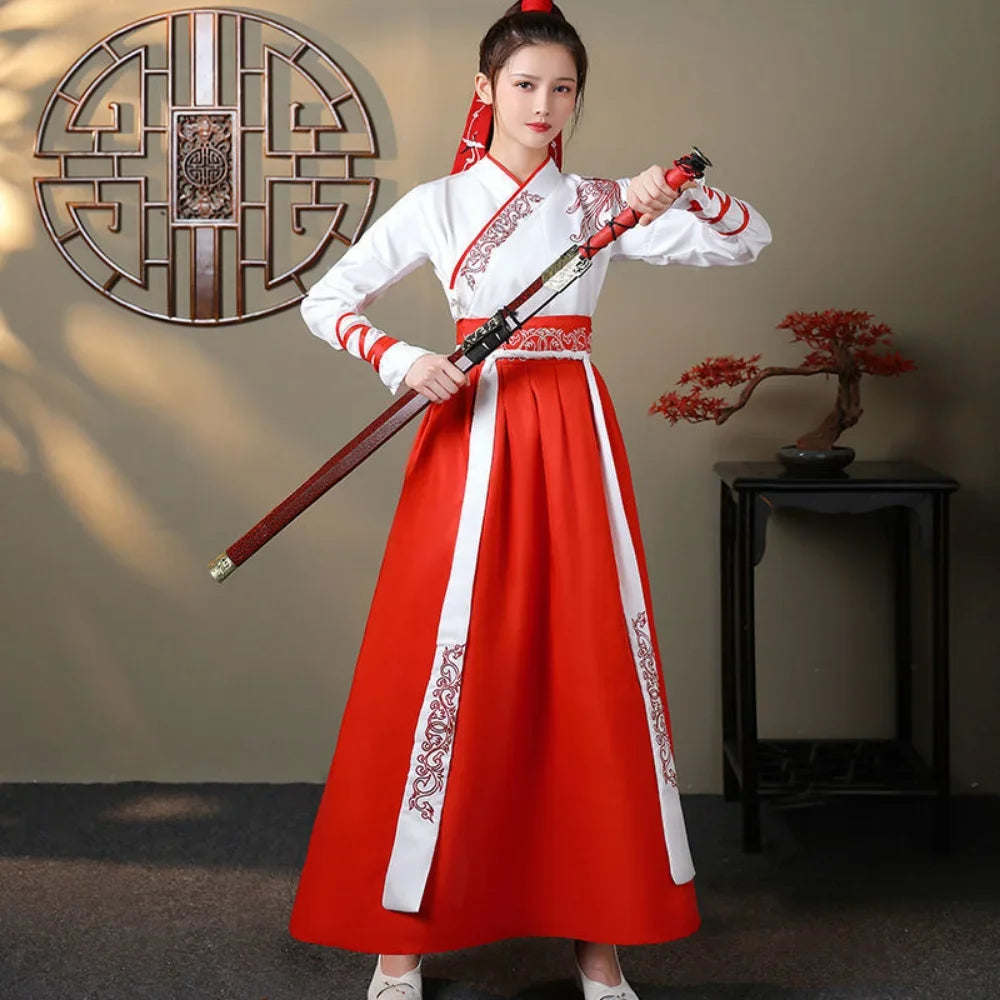 Streetwear Casual Chinese Hanfu Dress | Vintage Ethnic Style - Dhavinci