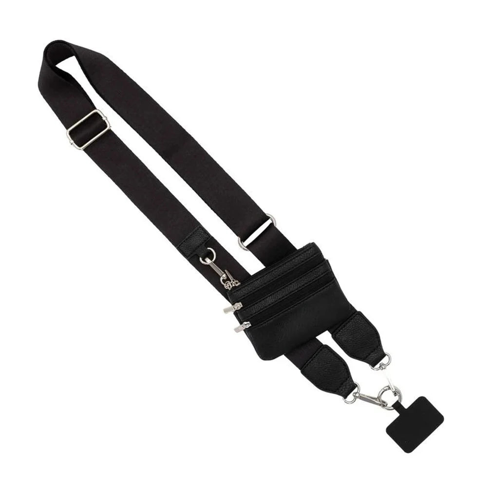 Phone Strap with Pouch | Adjustable Crossbody Wallet Lanyard - Dhavinci