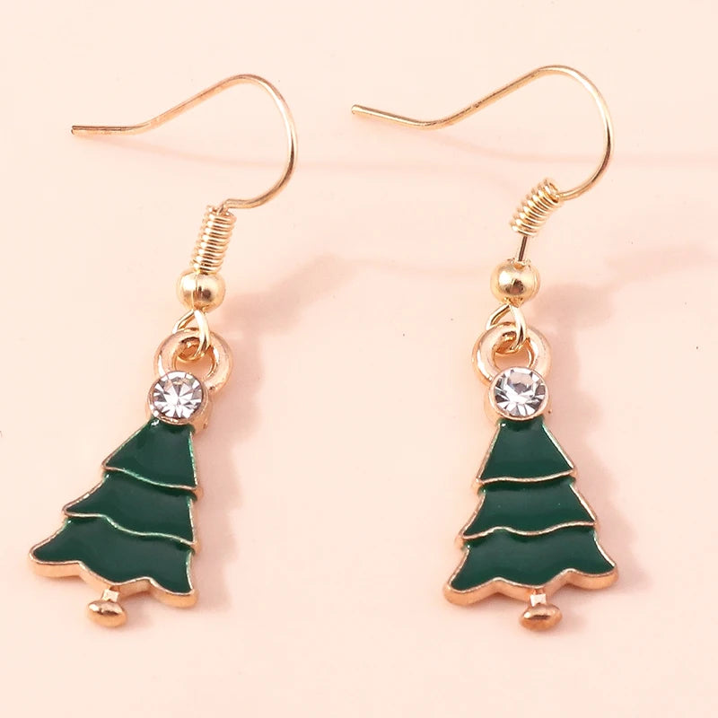 Christmas Drop Earrings | Santa, Tree & Deer Dangle Jewelry