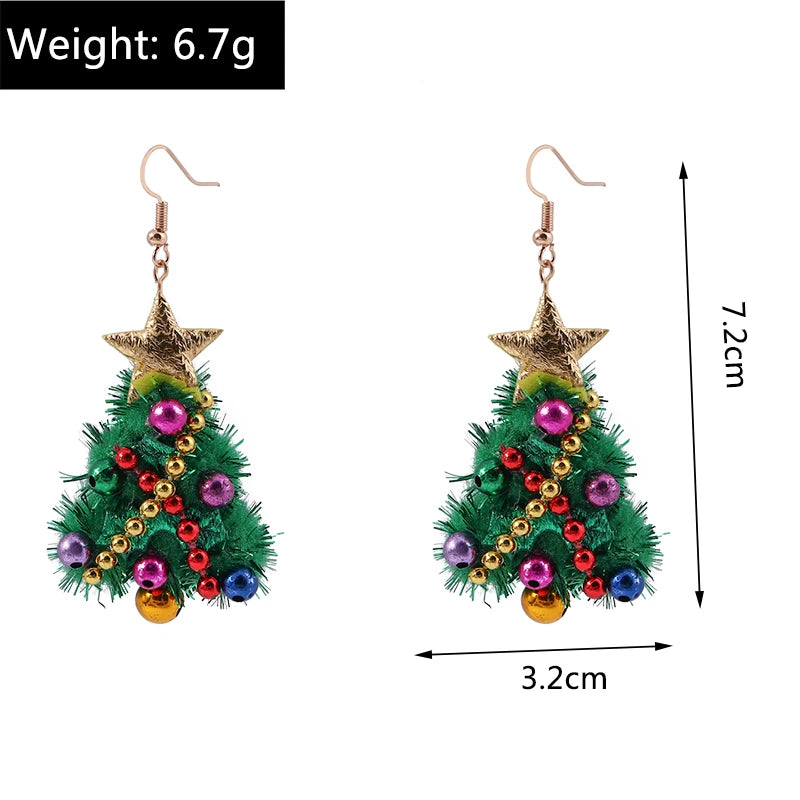 Christmas Drop Earrings | Santa, Tree & Deer Dangle Jewelry