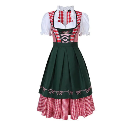 Plus Size Oktoberfest Costume for Women German Bavarian Traditional Dirndl Dress - Dhavinci