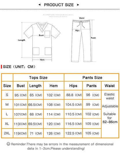 High Quality Scrub Uniform Jogging Pant Pet Grooming Doctor Work Clothes Health Care Medical School Accessories Nursing Workwear - Dhavinci