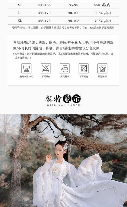 Original Hanfu Ancient Chinese Costume Women Clothes Traditional Hanfu Dance Costumes Folk Fairy Dress For Graduation - Dhavinci