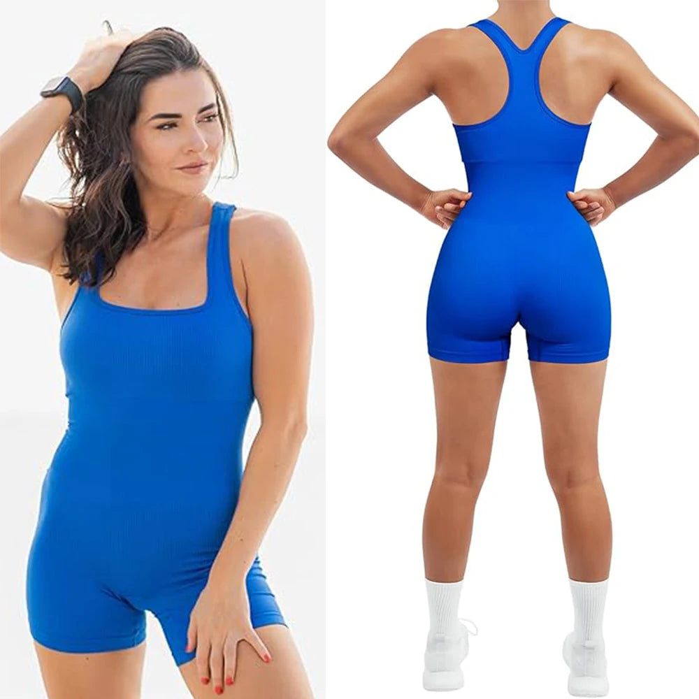 Seamless Bodysuits for Women | Tummy Control Backless Yoga Jumpsuits - Dhavinci