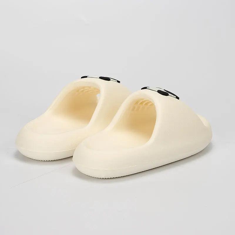 Thick Bottom Cloud Slippers for Women - Cartoon Panda Soft Slides - Dhavinci