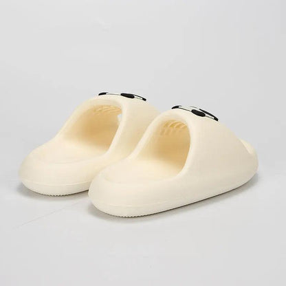 Thick Bottom Cloud Slippers for Women - Cartoon Panda Soft Slides - Dhavinci