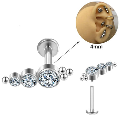 Titanium Body Piercings | Lip, Tragus & Septum Earrings for Women - Dhavinci