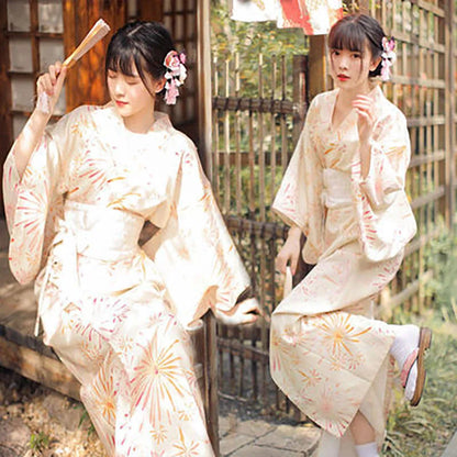 Kimono Women Japanese Traditional Yukata Haori Kimonos Cosplay Blouse Gown Female Summer Fashion Photography Clothes Party Dress - Dhavinci