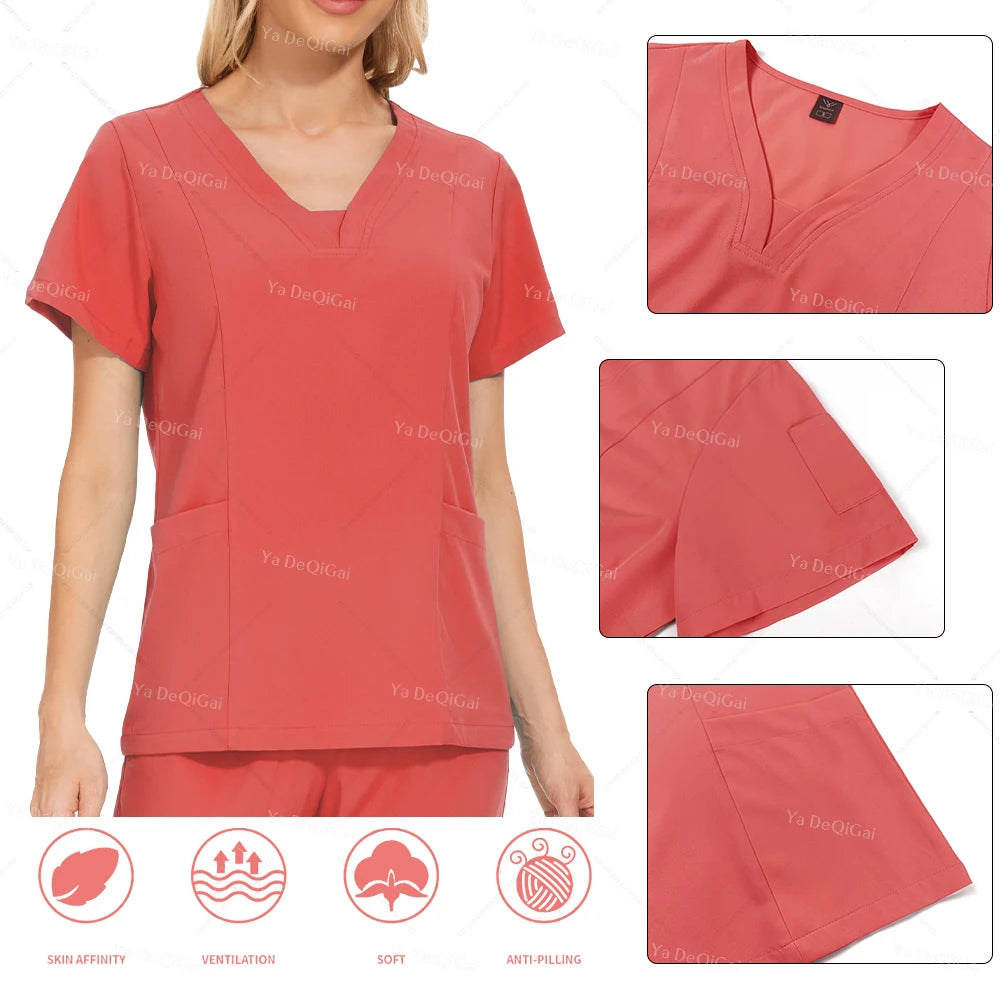 Anti-Wrinkle Medical Scrub Sets | Premium Washable Nurse Uniforms - Dhavinci