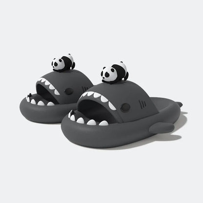 Thick Sole Shark Slippers for Women & Men | Anti-Skid Summer Slides - Dhavinci