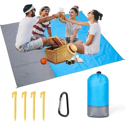 Beach Blanket Sandproof 200 X 140cm Waterproof Beach Mat Lightweight Picnic Blanket for Travel Hiking Sports - Dhavinci